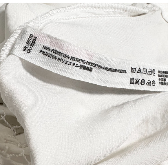 Free People Intimately White Satin Blouson Cropped Side Tie Camisole Medium - Picture 7 of 7